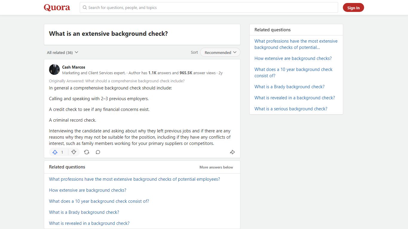 What is an extensive background check? - Quora